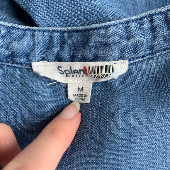 Splendid Brook Chambray Jumpsuit in Medium Indigo - Picture 8 of 9